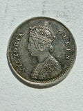 India 2 Anna 1862 Bombay-high grade