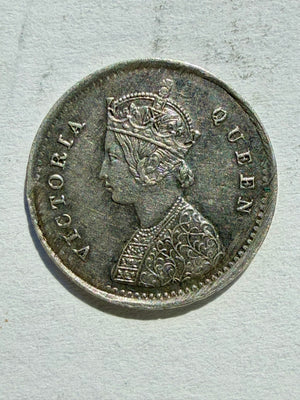 India 2 Anna 1862 Bombay-high grade