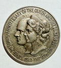 1972 Silver Wedding Medal by John Pinches Queen Elizabeth Sterling Silver 62g