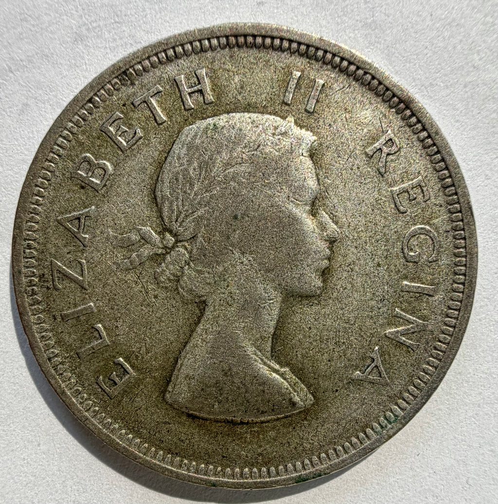 1955 South Africa 2-1/2 Shillings coin