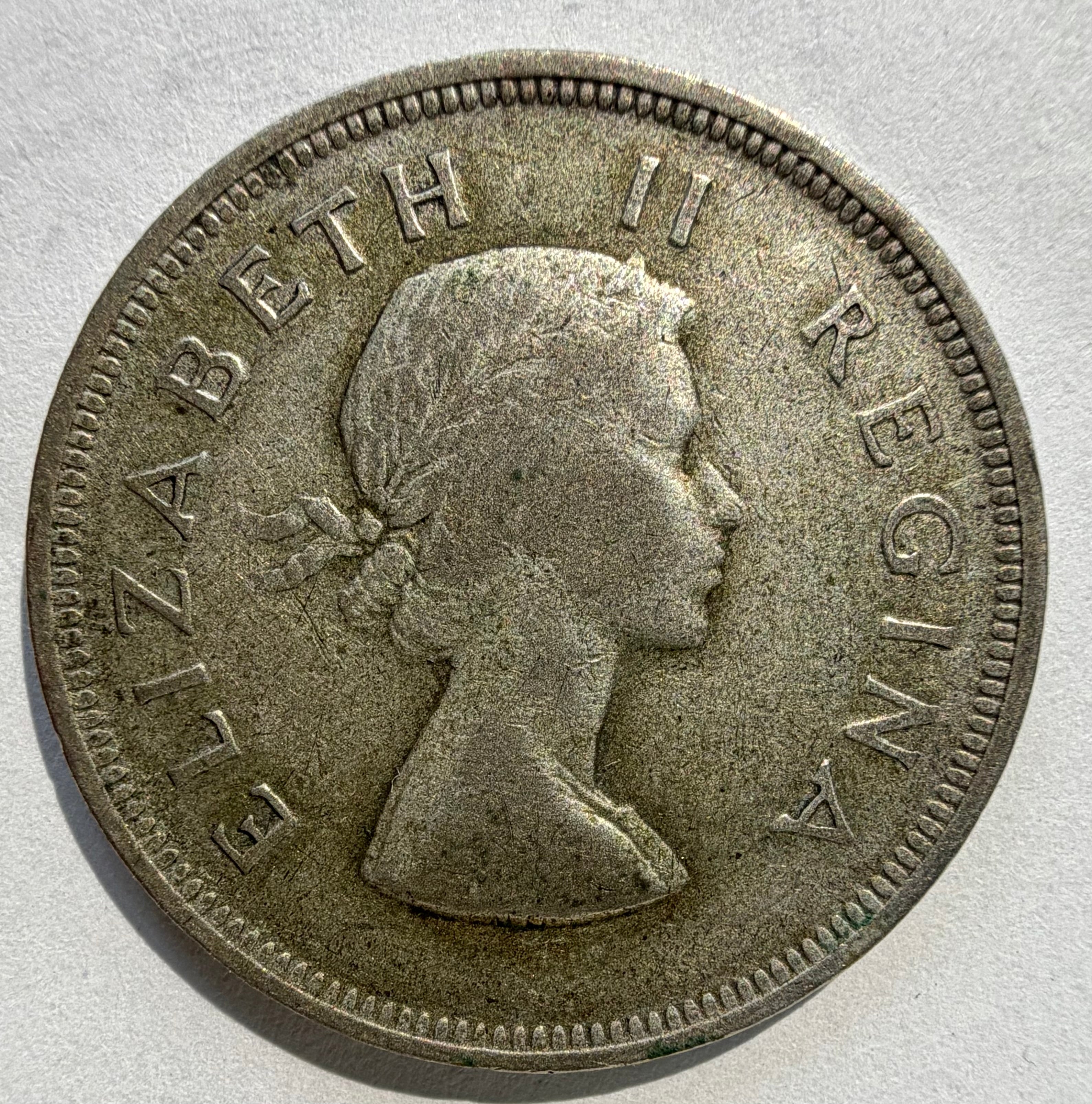 1955 South Africa 2-1/2 Shillings coin