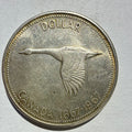 1967 Canada Elizabeth II 1867-1967 Flying Goose Silver Dollar