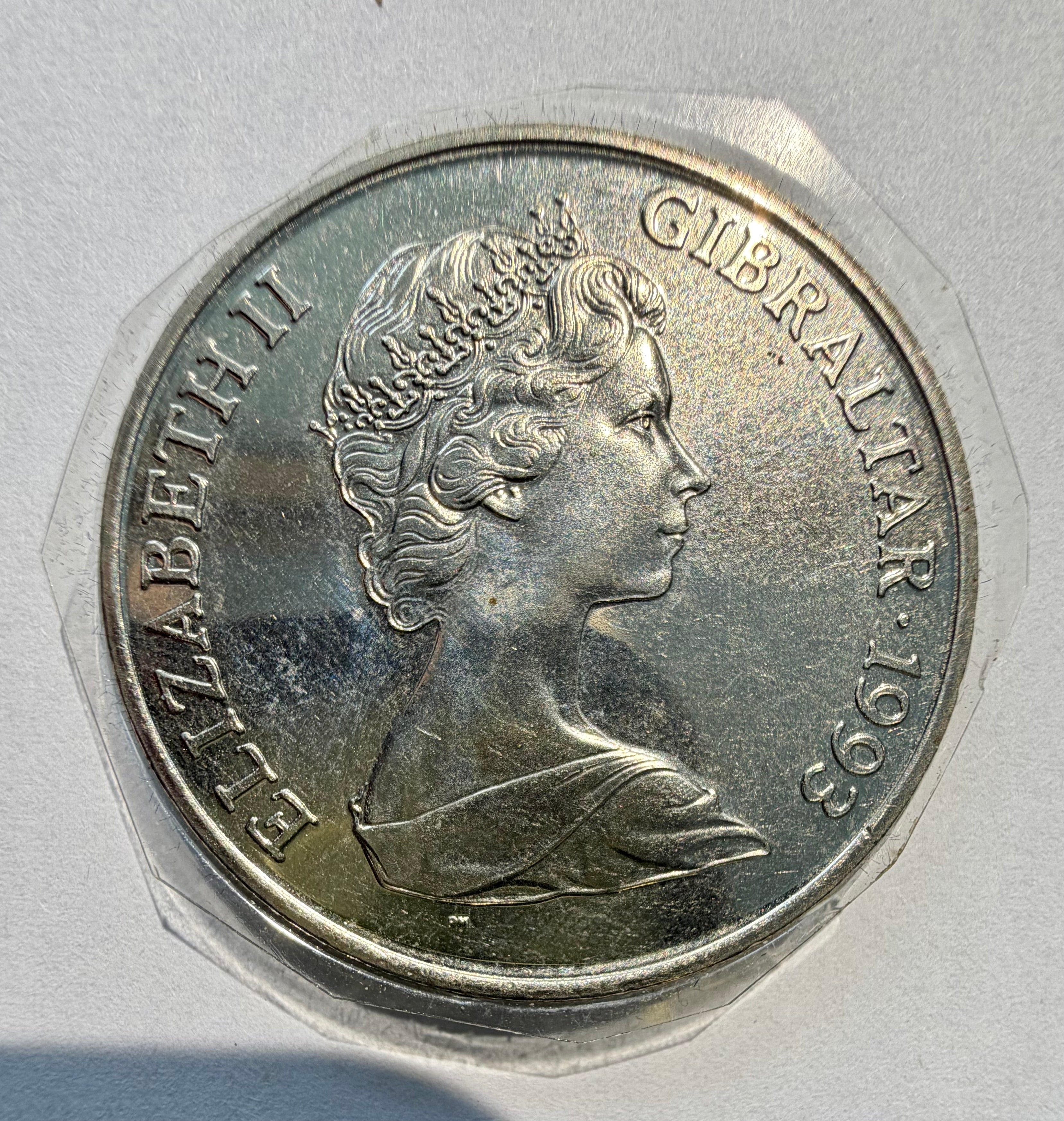 1993 Gibraltar 1 Crown - King Edward VIII House of Windsor - Uncirculated