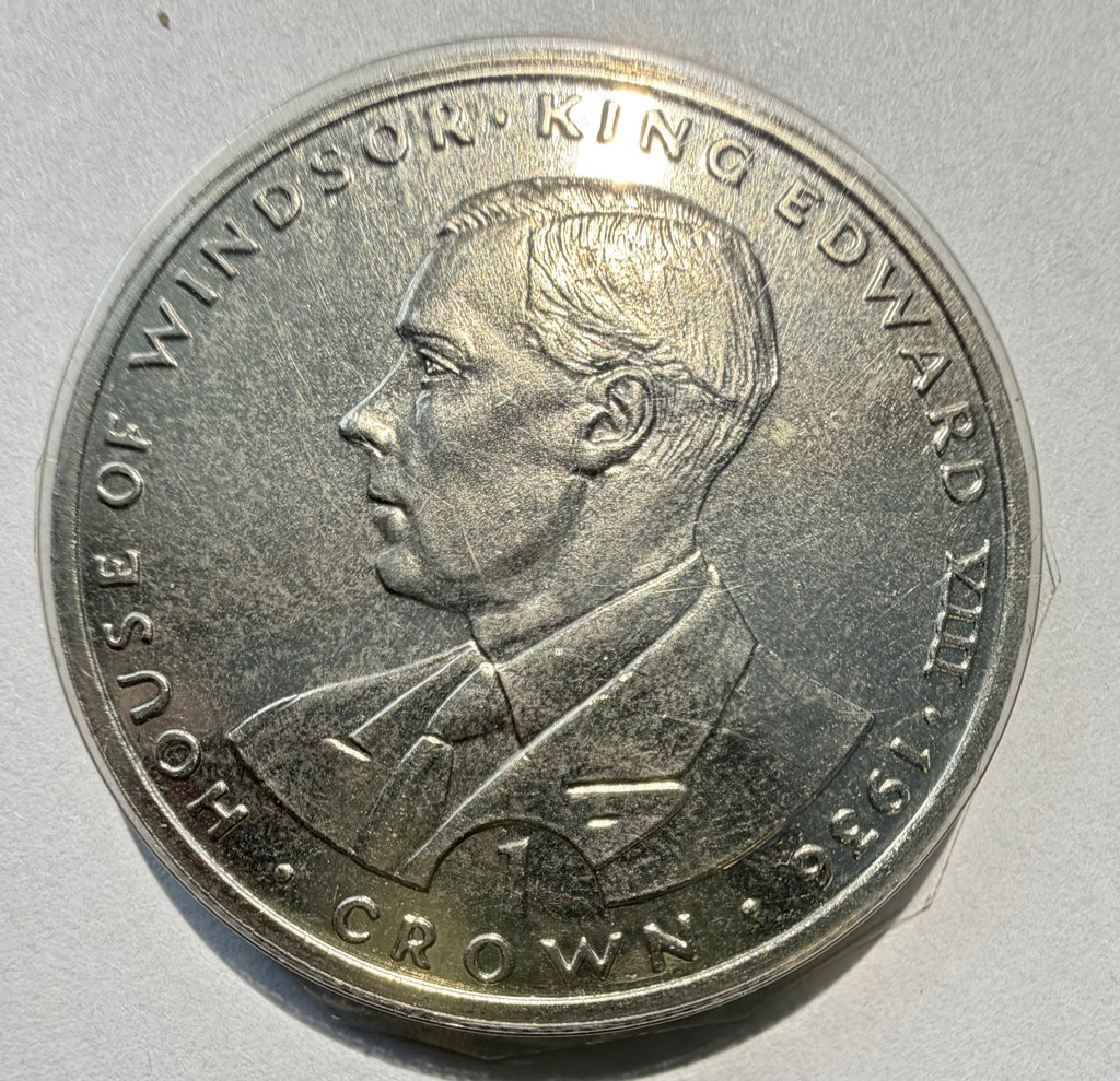 1993 Gibraltar 1 Crown - King Edward VIII House of Windsor - Uncirculated