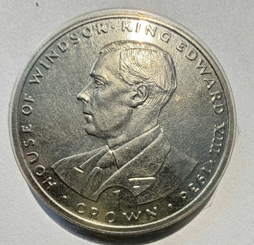 1993 Gibraltar 1 Crown - King Edward VIII House of Windsor - Uncirculated