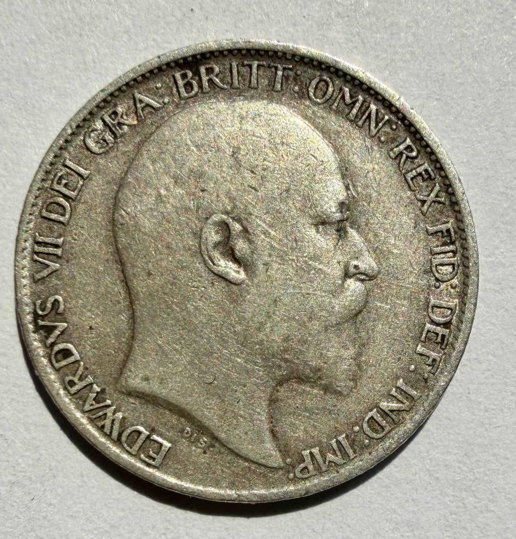 1910 sixpence Edward VII