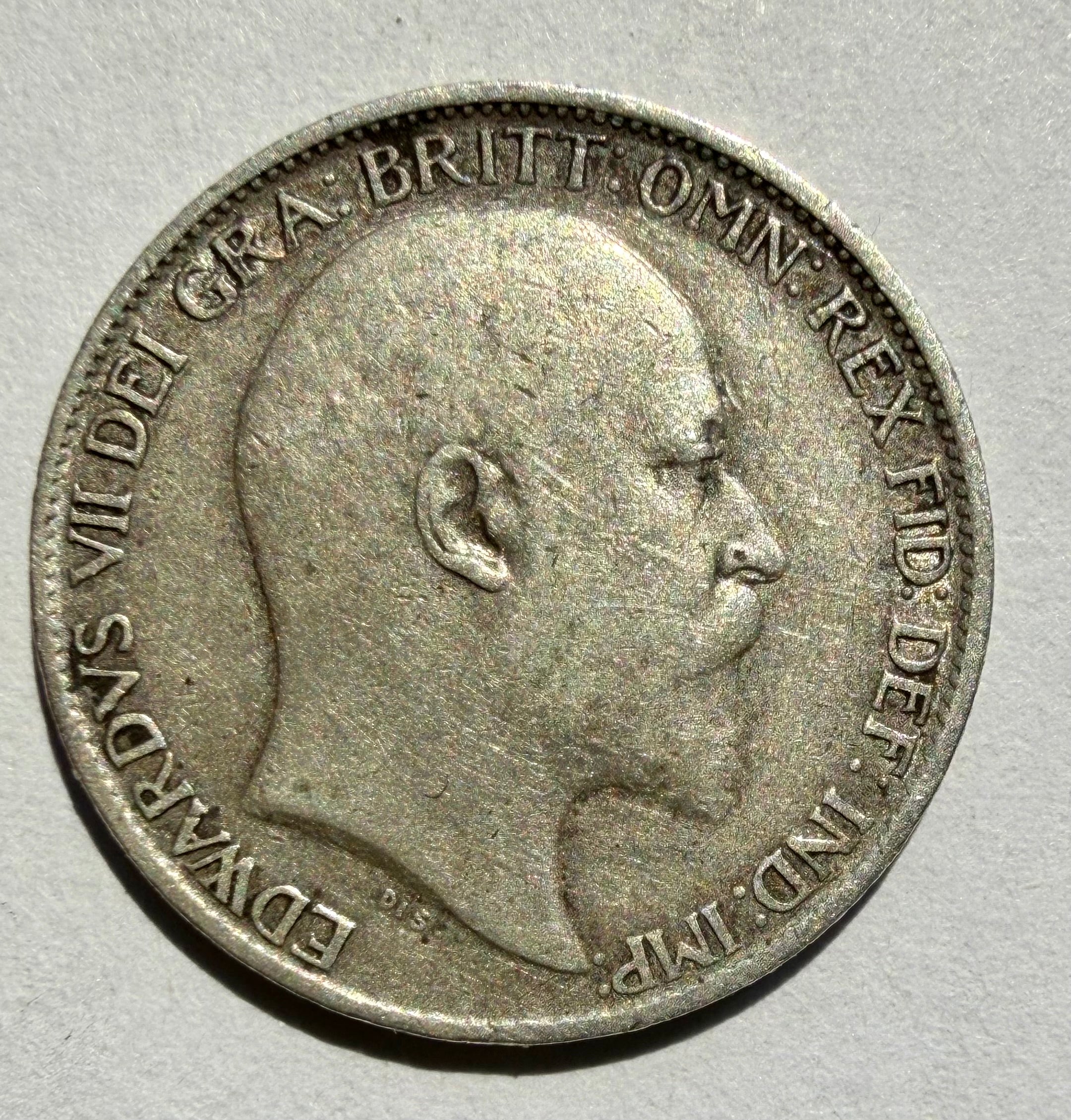 1910 sixpence Edward VII