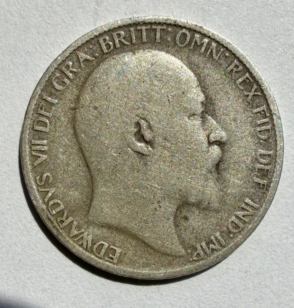 1907 sixpence Edward VII