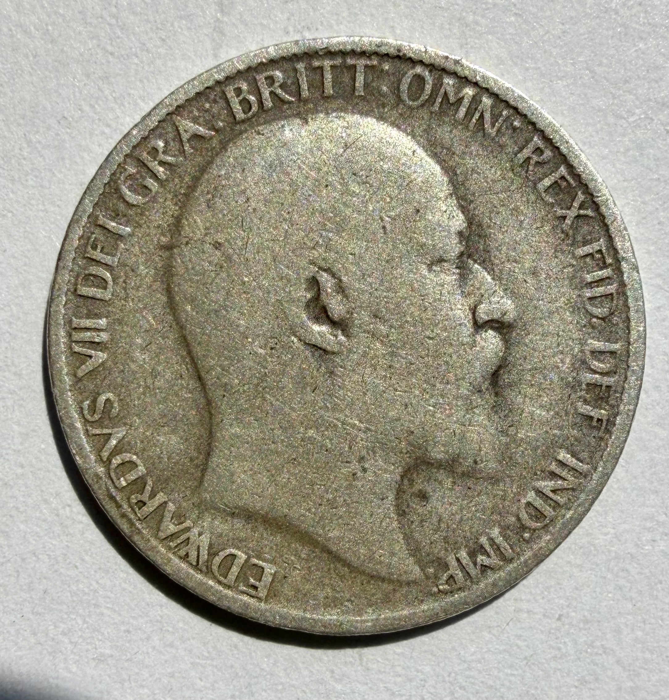 1907 sixpence Edward VII