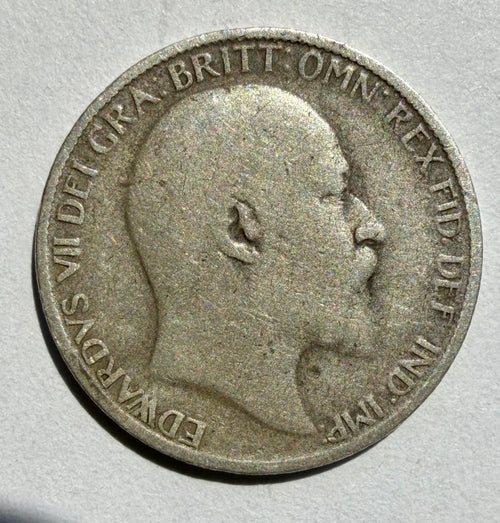 1907 sixpence Edward VII