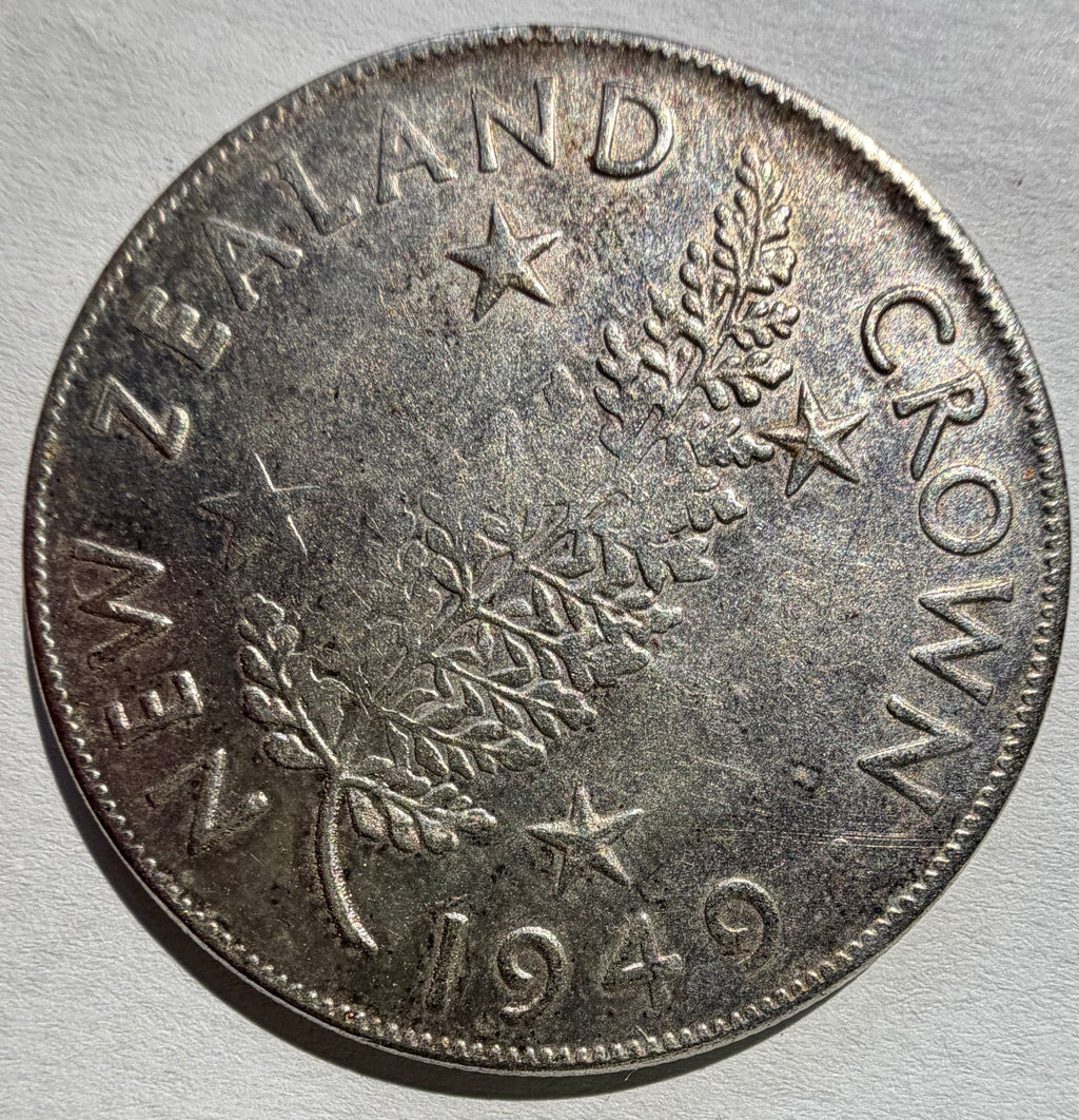 Fantasy George VI New Zealand 1949 Crown 16.45 grams-below weight token