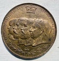 1897 Queen Victoria Diamond Jubilee Medal - Four Generations Royal Family Bronze