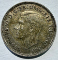 1945 Australia Florin Two Shillings Silver Coin