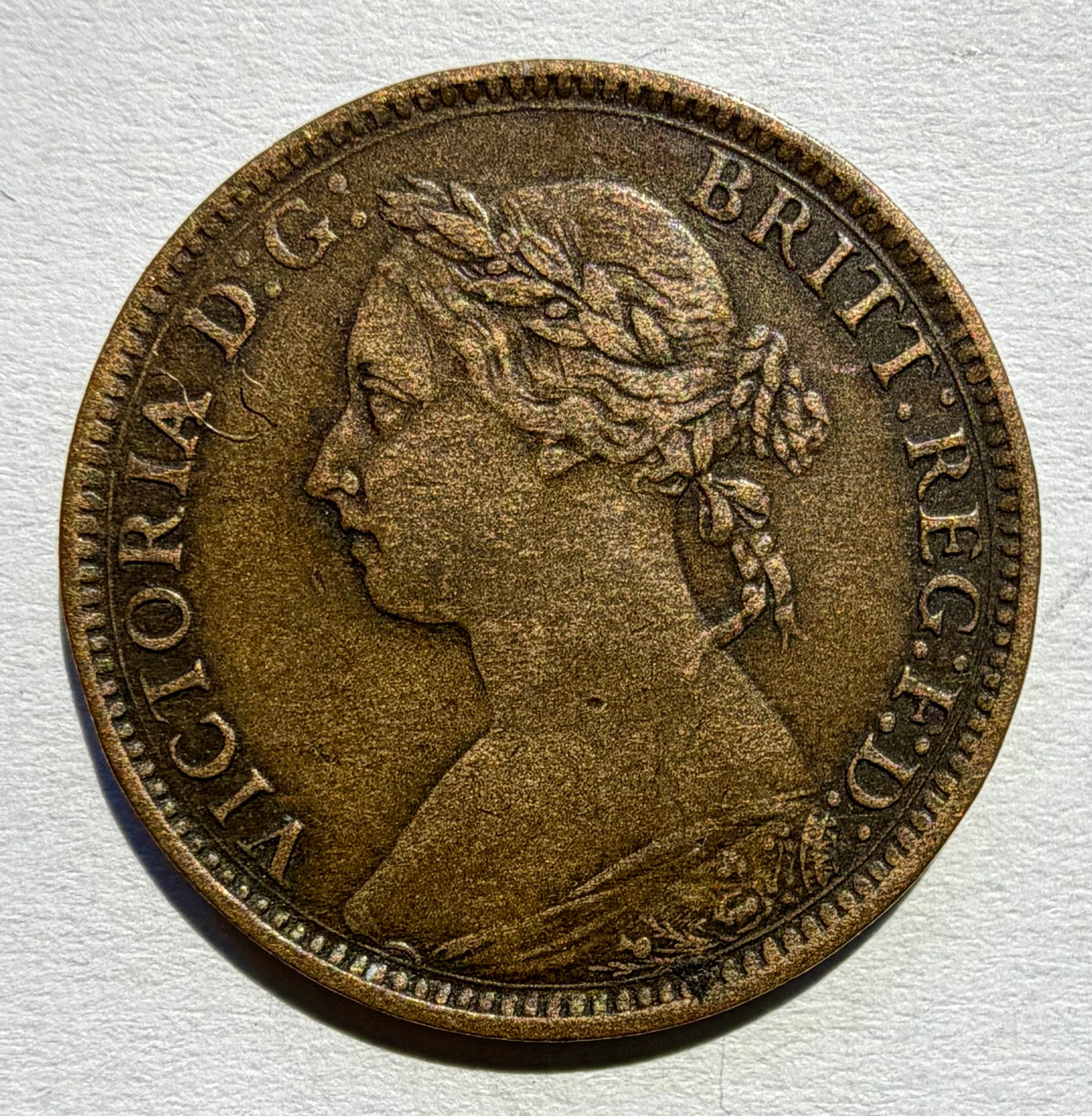 1885 Farthing Queen Victoria