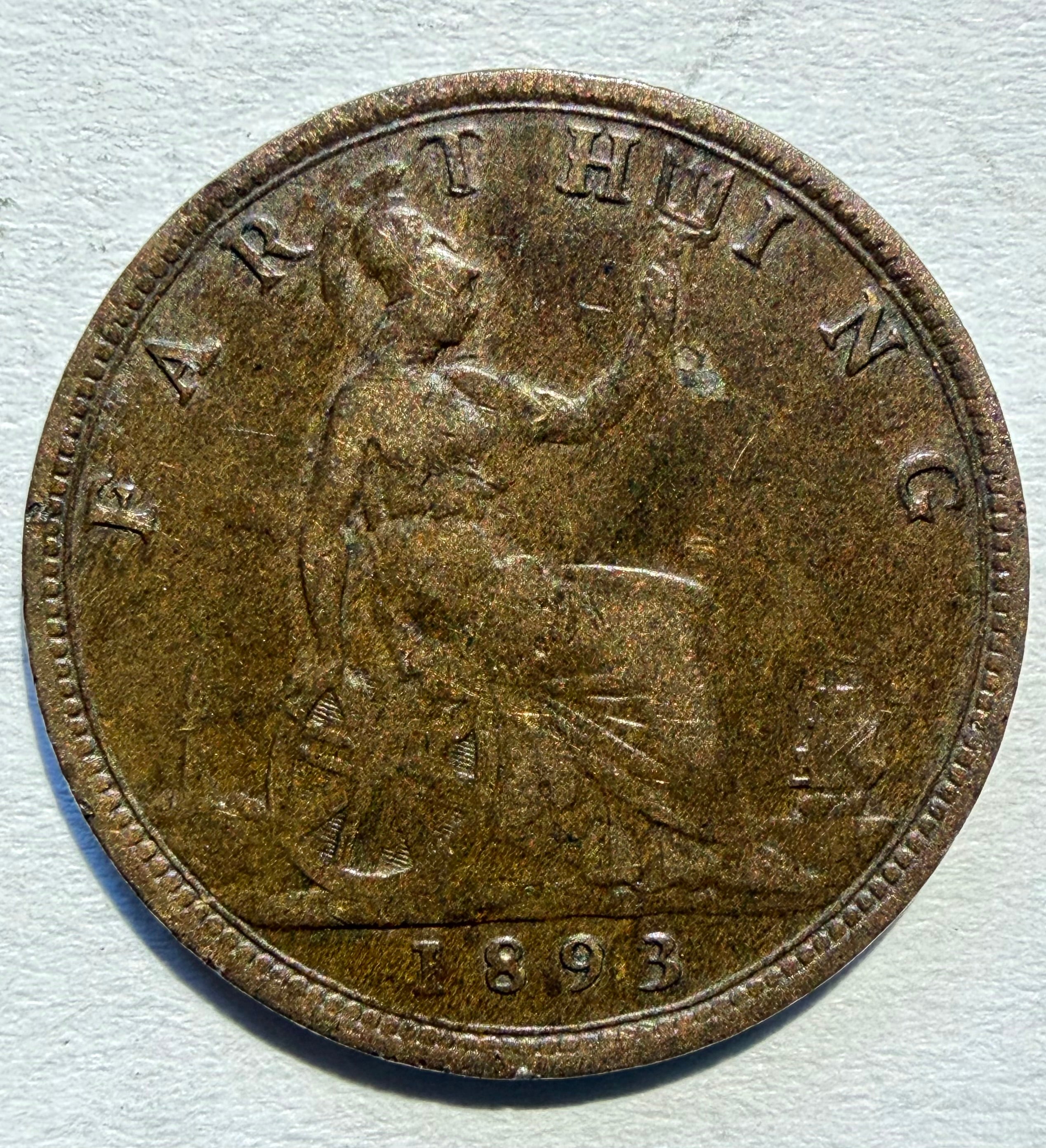1893 Victoria Farthing-narrow date