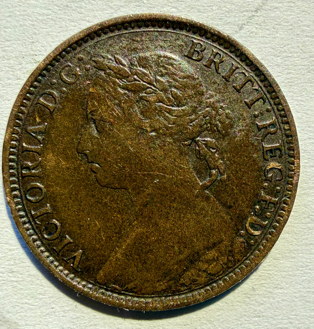 1893 Victoria Farthing-narrow date