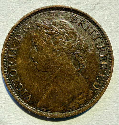 1893 Victoria Farthing-narrow date