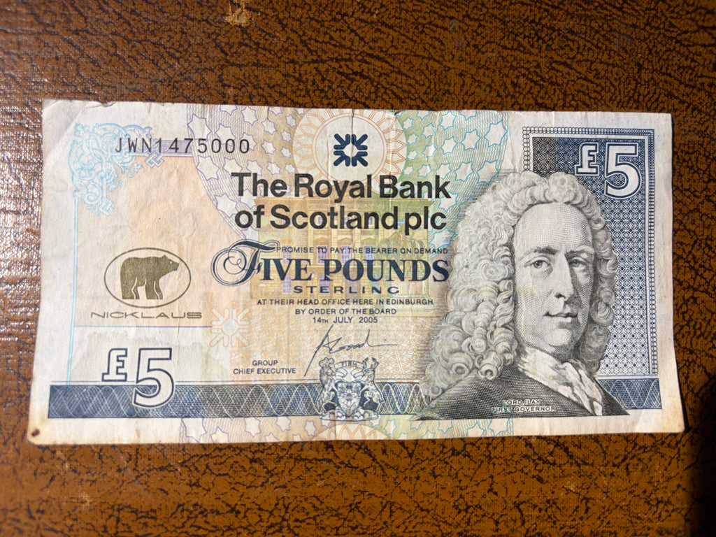Royal Bank of Scotland £5 Five Pounds 2005 Jack Nicklaus Golf