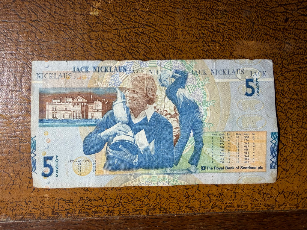Royal Bank of Scotland £5 Five Pounds 2005 Jack Nicklaus Golf
