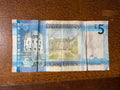 Jersey 5 Pounds QEII, Prefix AD, Signed Ian Black