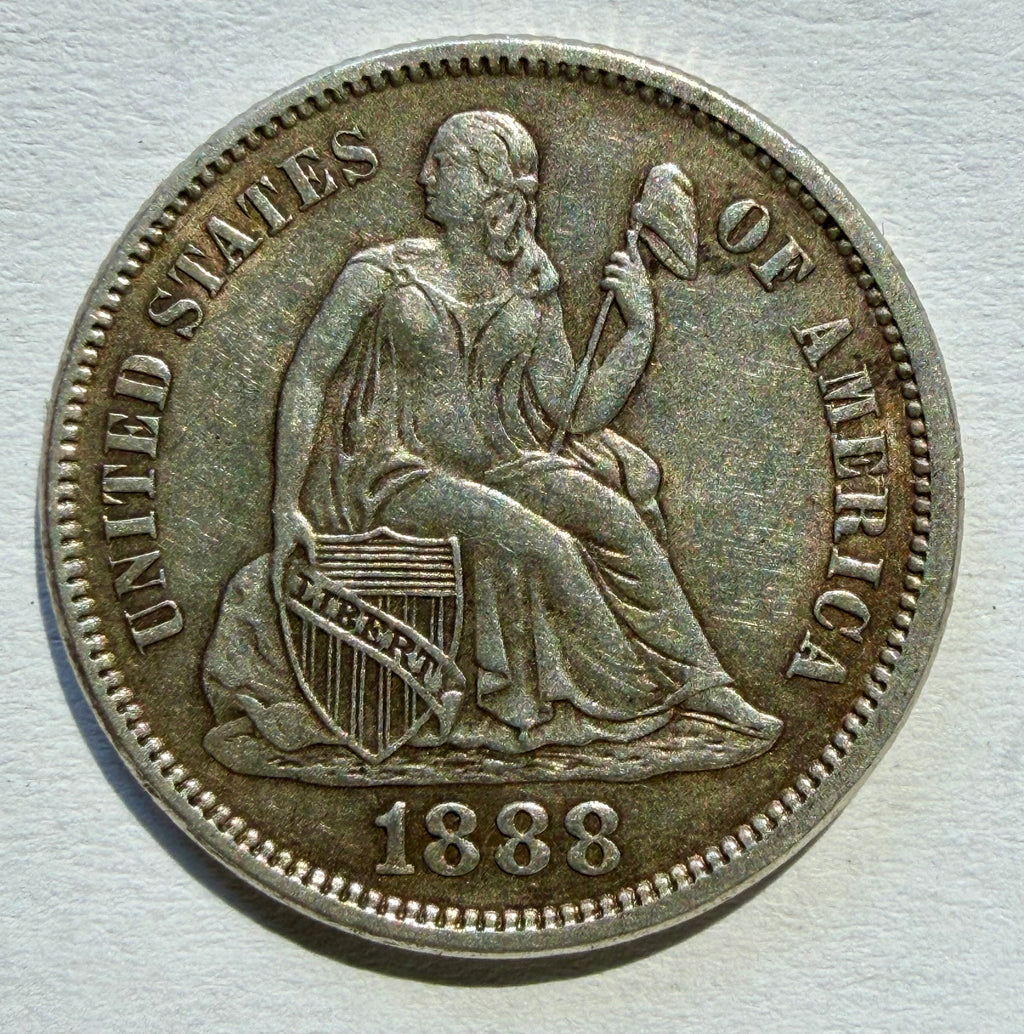 USA Seated Liberty Dime 1888-very nice example