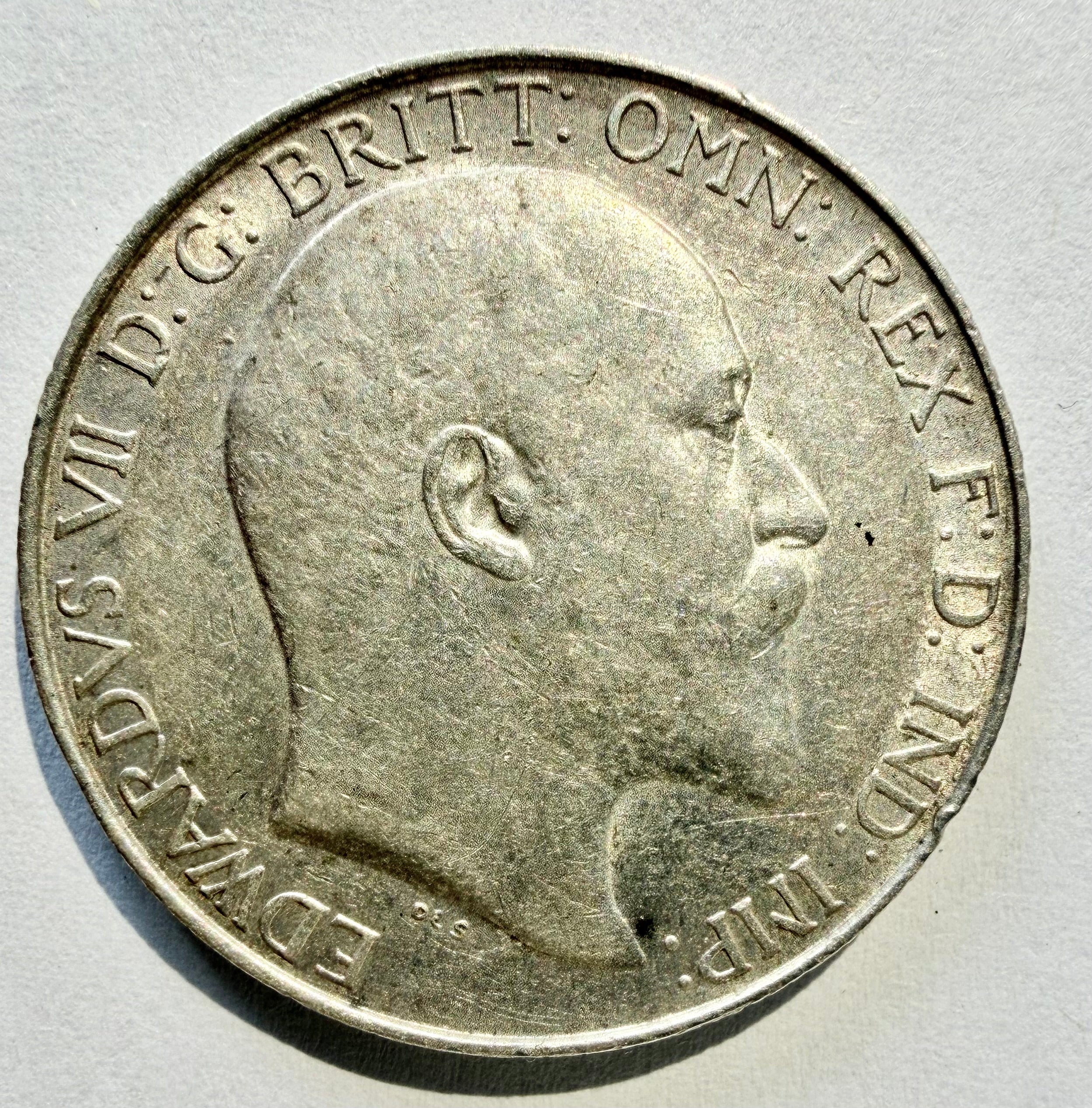 1905 Edward VII Silver Florin, rare and very nice example