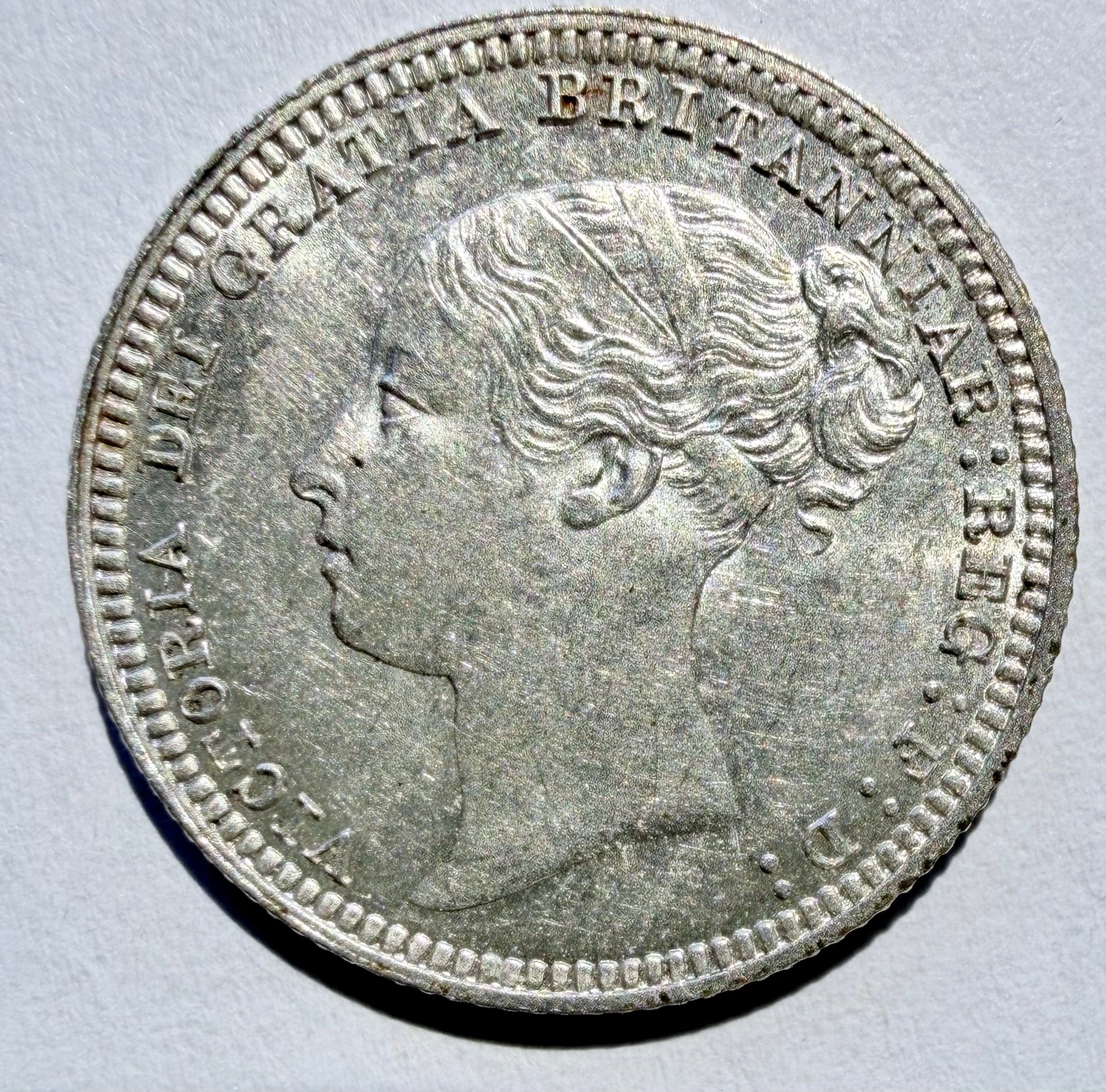 1879 Queen Victoria Sixpence-superb and lustrous