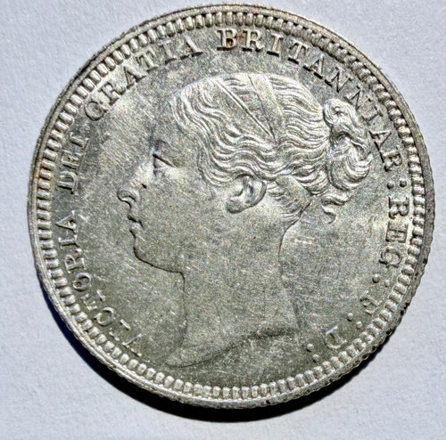 1879 Queen Victoria Sixpence-superb and lustrous