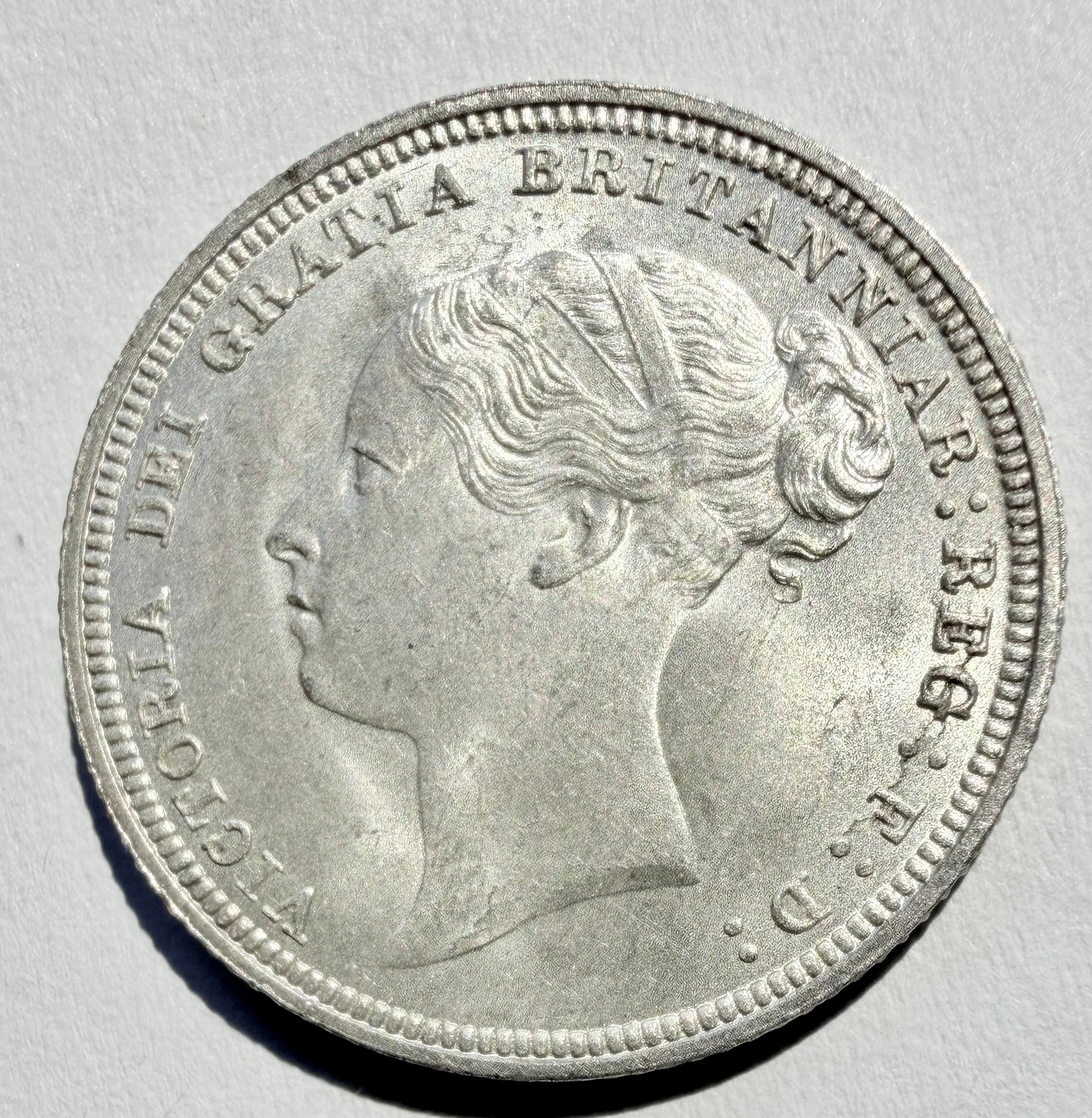 1881 Queen Victoria Sixpence-superb and lustrous
