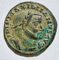 MAXIMIANUS High Grade AE Follis - Lyon Mint - Genius Reverse - 9.48g - RIC 104b