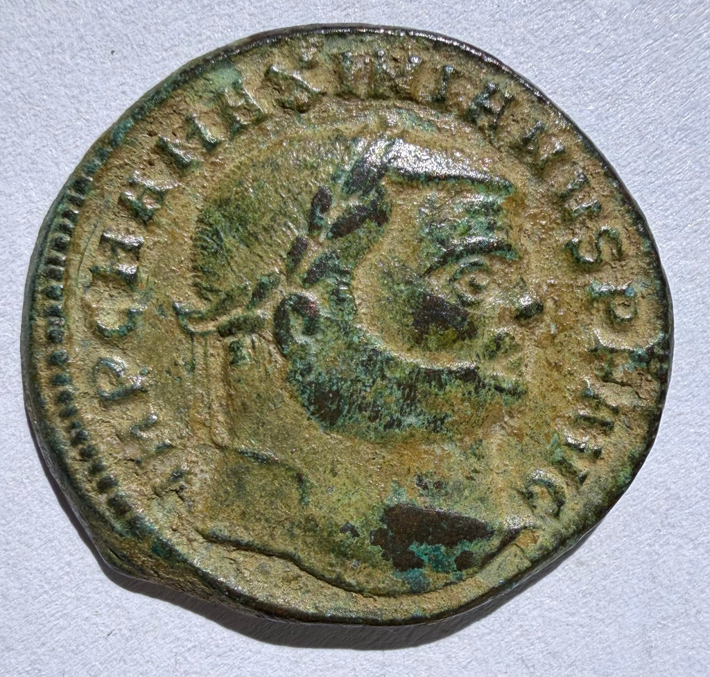 MAXIMIANUS High Grade AE Follis Genius Reverse -Antioch- 10.72 grams