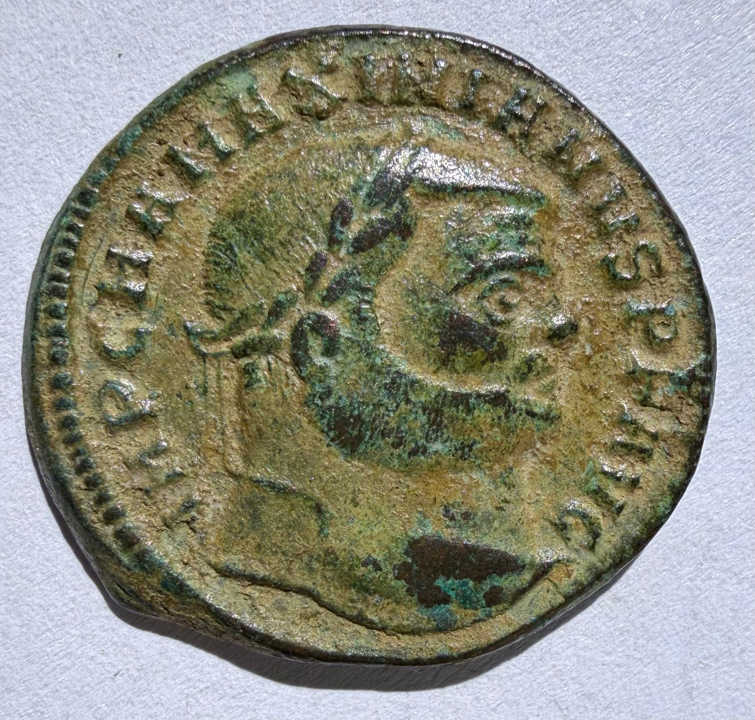MAXIMIANUS High Grade AE Follis Genius Reverse -Antioch- 10.72 grams
