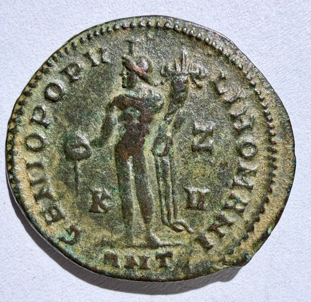 MAXIMIANUS High Grade AE Follis Genius Reverse -Antioch- 10.72 grams