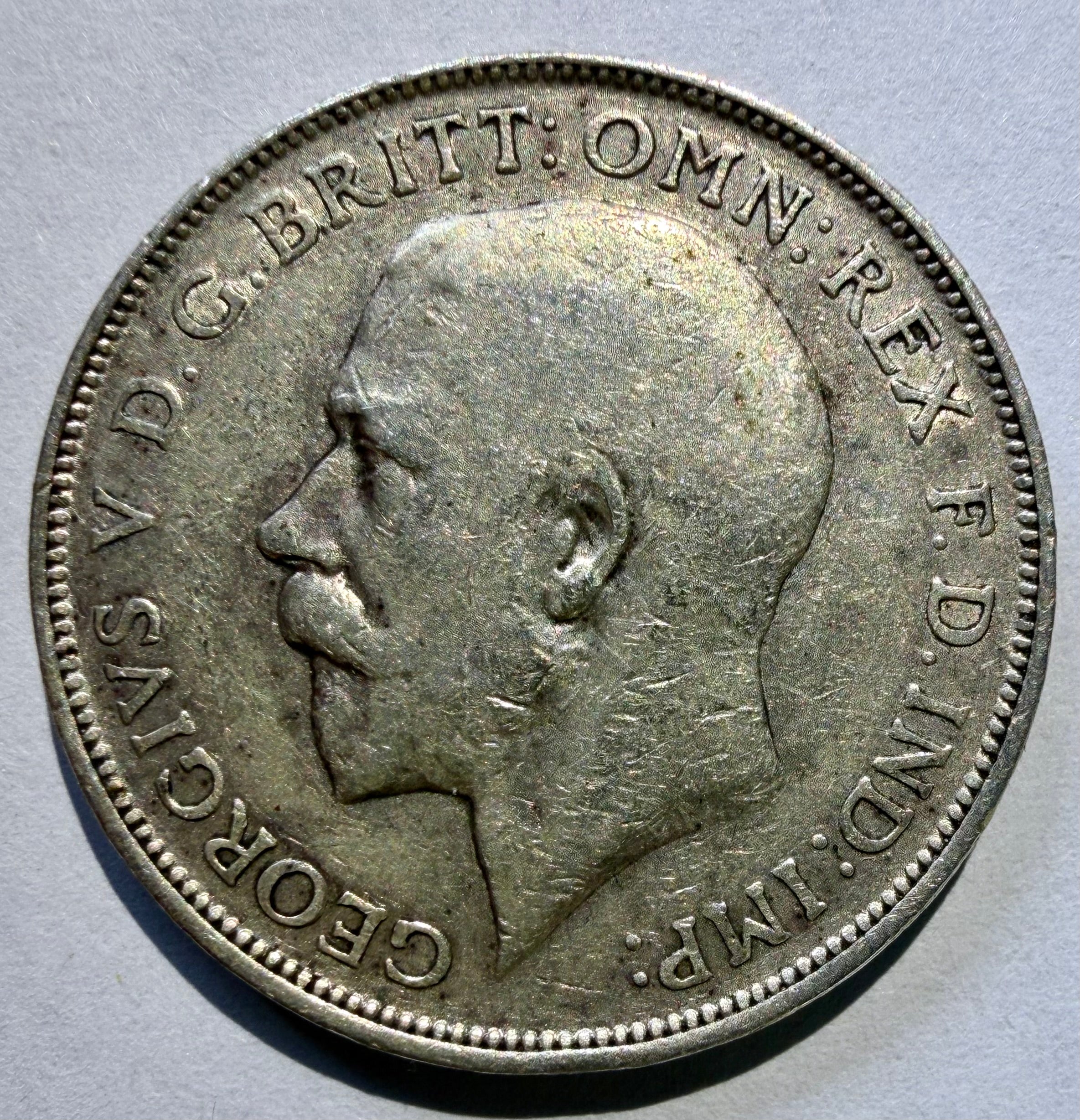 George V 1918 florin