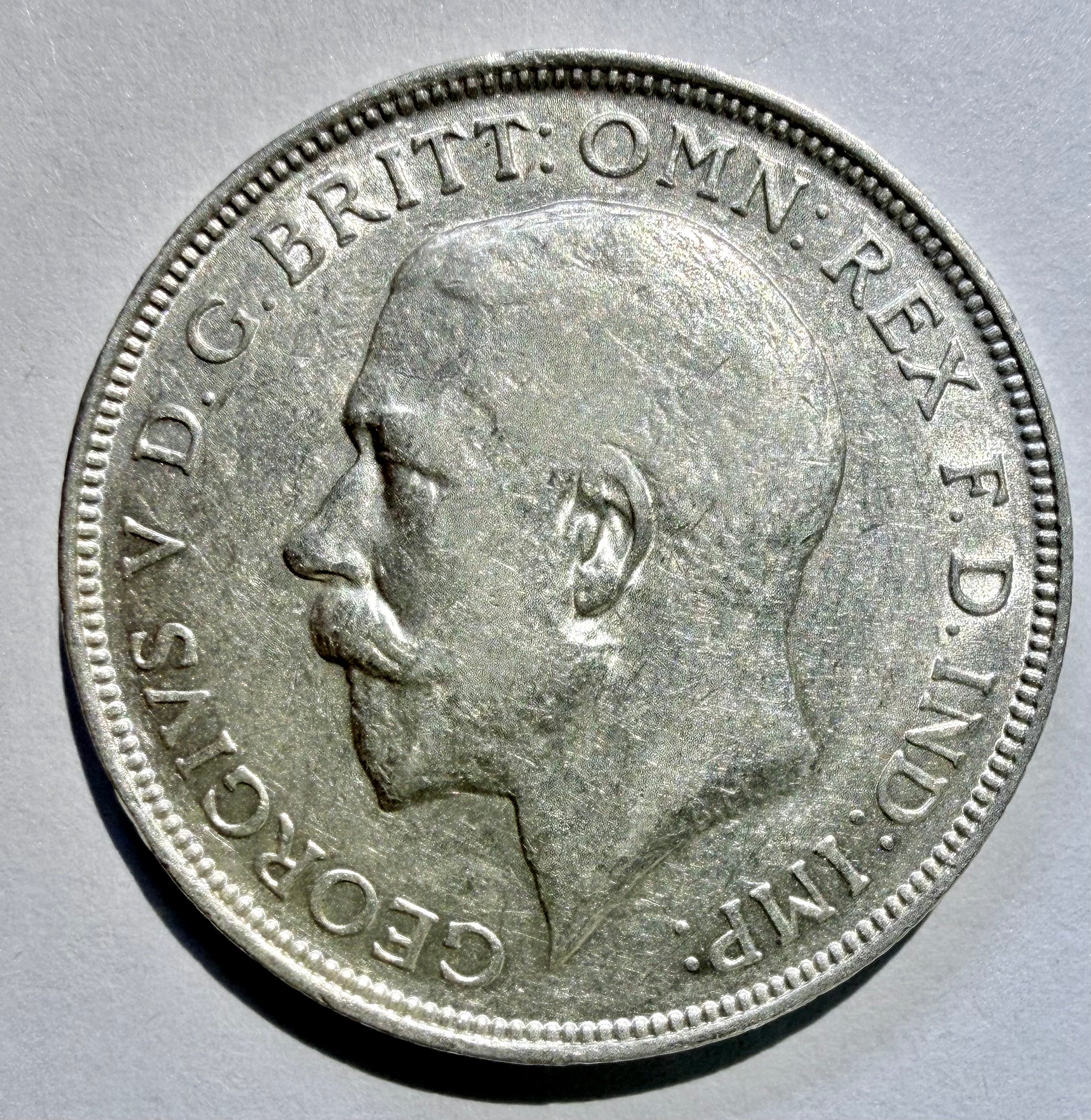 George V 1913 florin