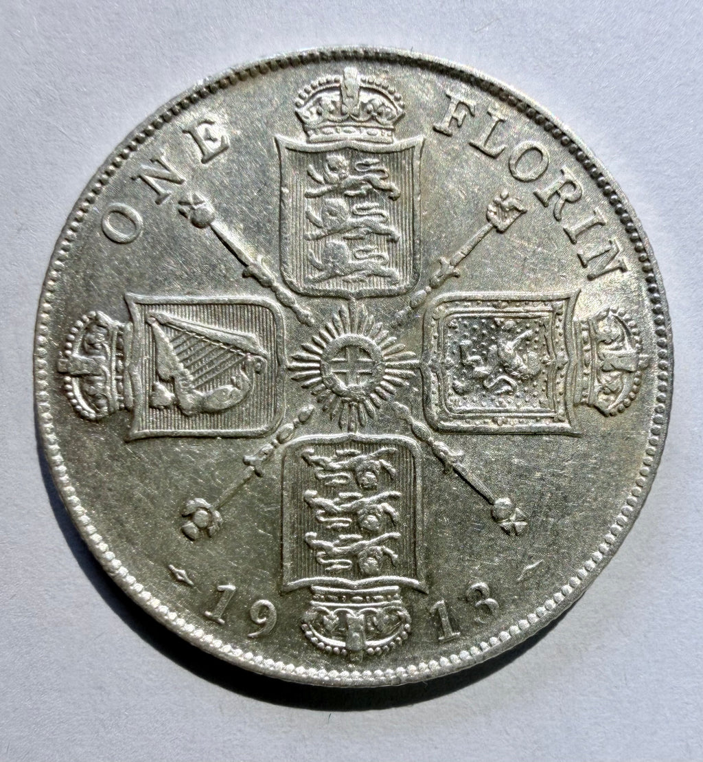 George V 1913 florin