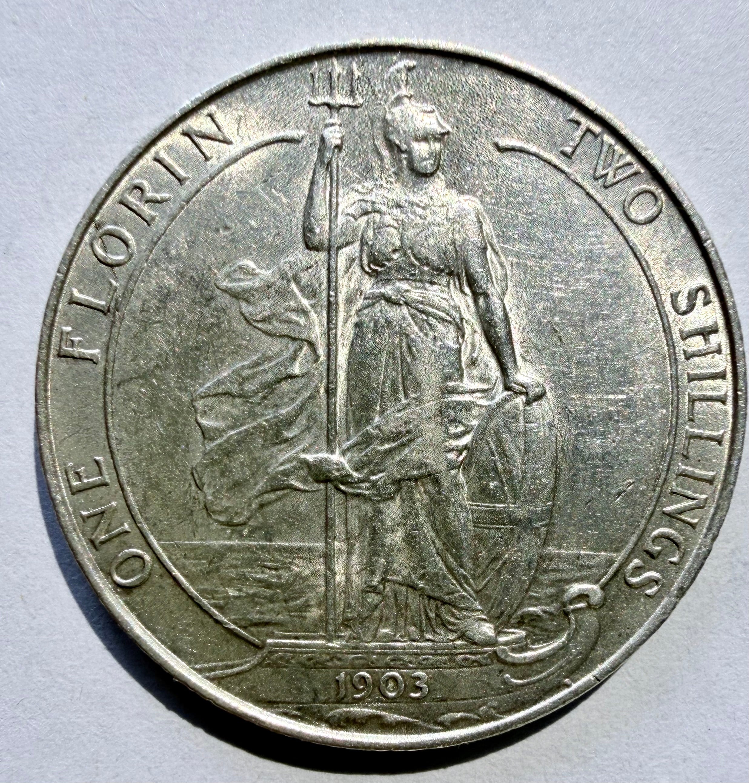 Edward VII 1903 florin-superb