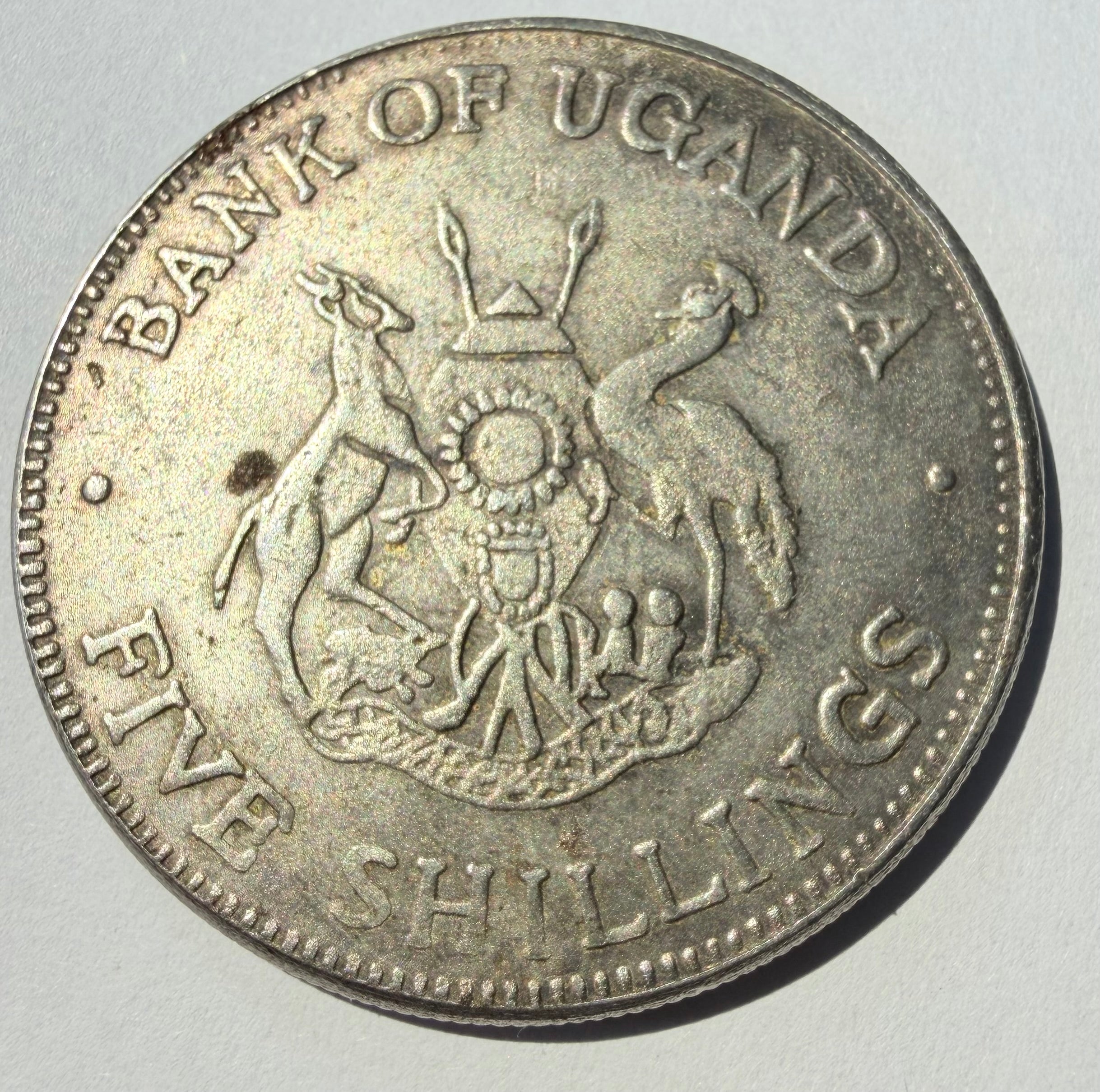Fantasy  Uganda five shillings 1086-17.82  grams token