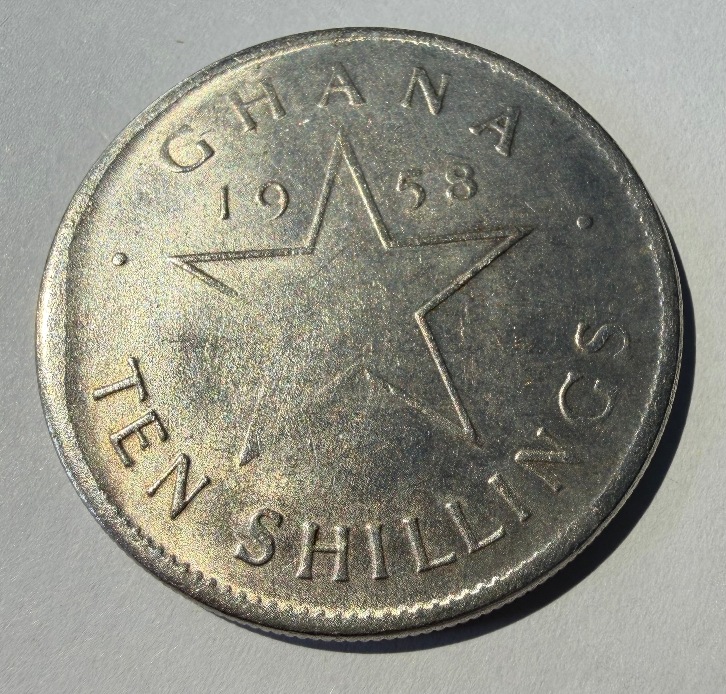 Fantasy Ghana ten shillings 17.71 grams-below weight token