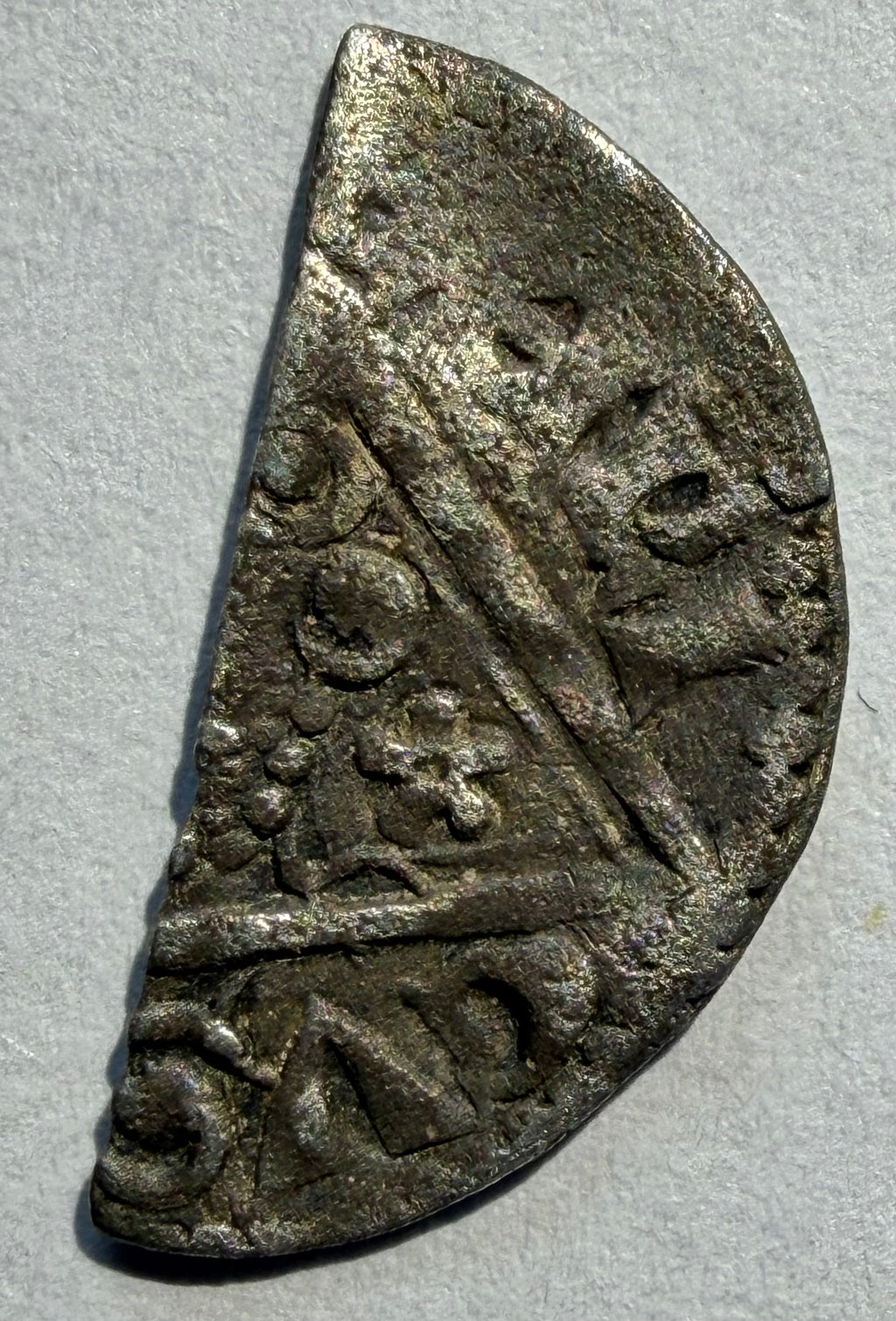 1216-72 Henry III Ireland Silver Hammered cut Half Penny Dublin-S6235
