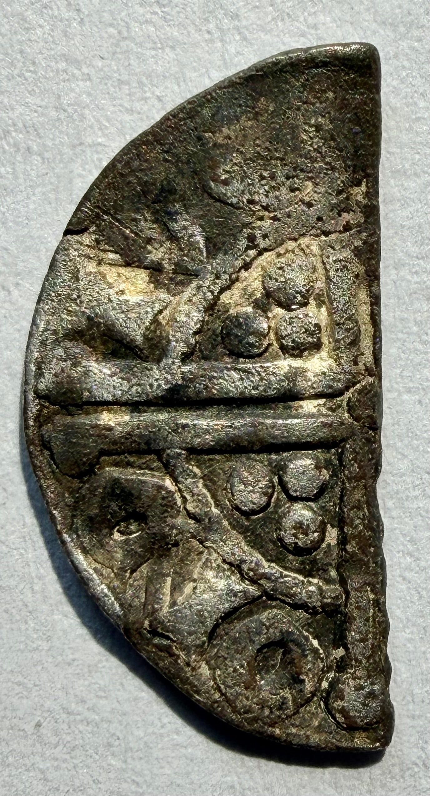 1216-72 Henry III Ireland Silver Hammered cut Half Penny Dublin-S6235