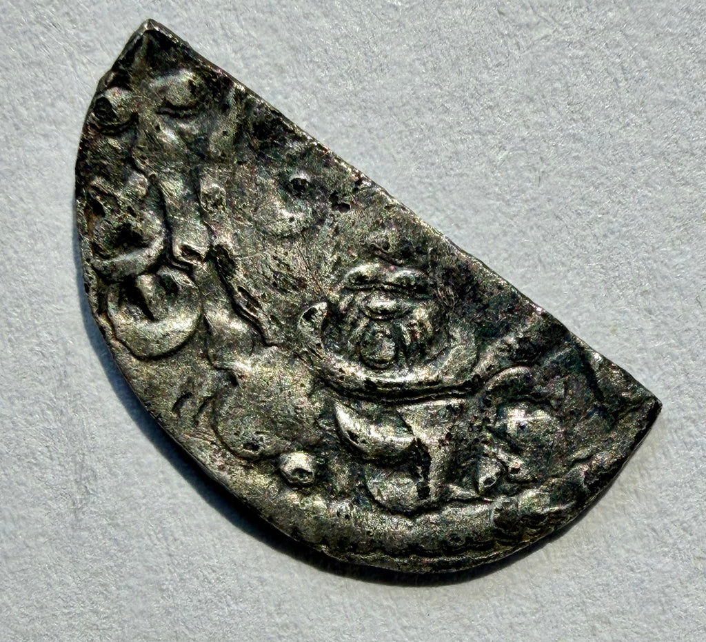 King John Short Cross Cut Half Penny-class 5b-Andrev on NIC