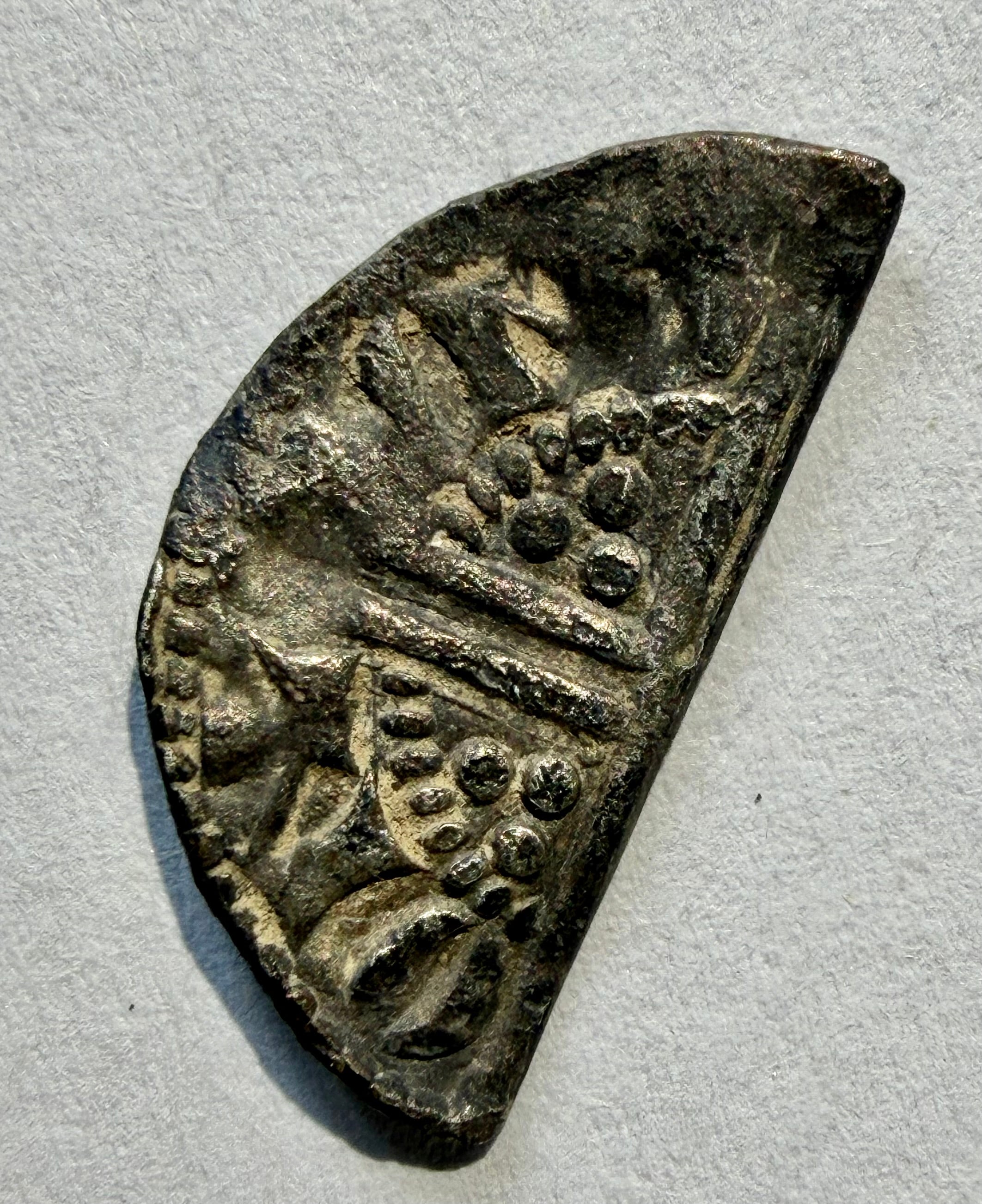 Henry III Voided Long Cross cut Half Penny Class 3bc-Lund