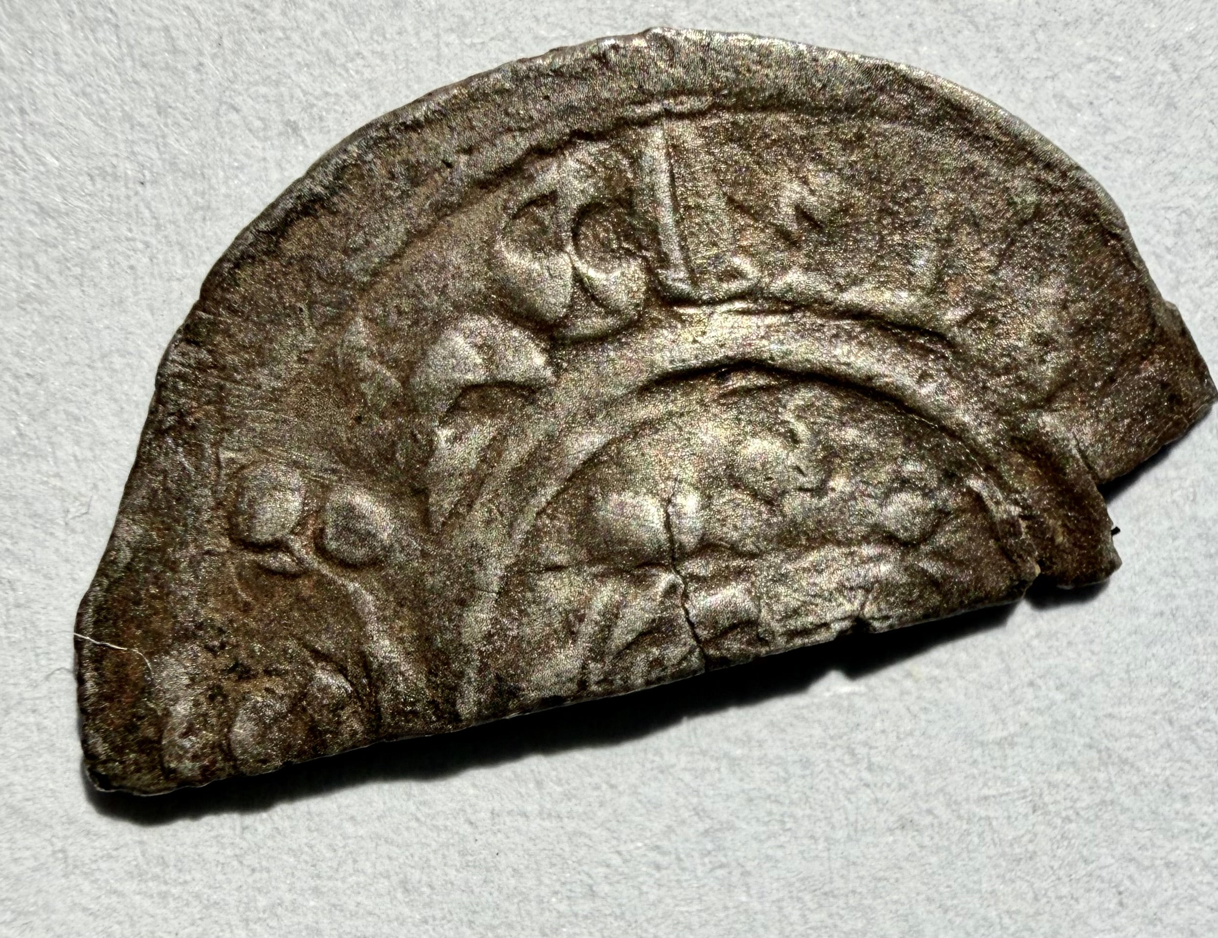 Richard I Cut Half Penny Short Cross Class 4a Meinir Rare CI Mint Mark