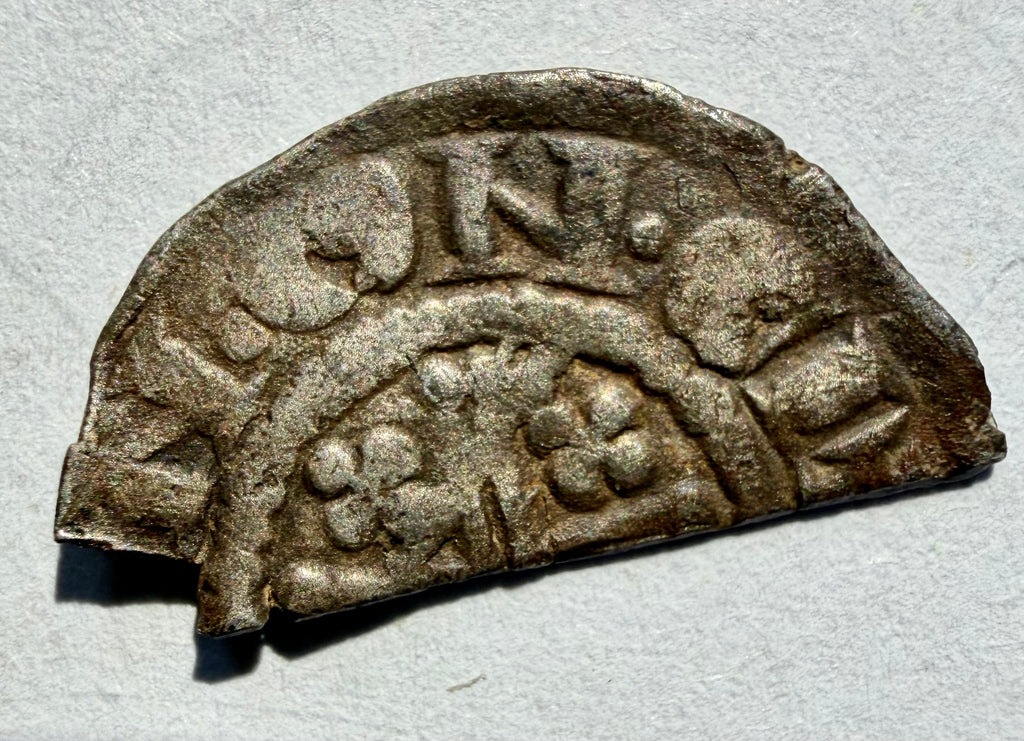 Richard I Cut Half Penny Short Cross Class 4a Meinir Rare CI Mint Mark