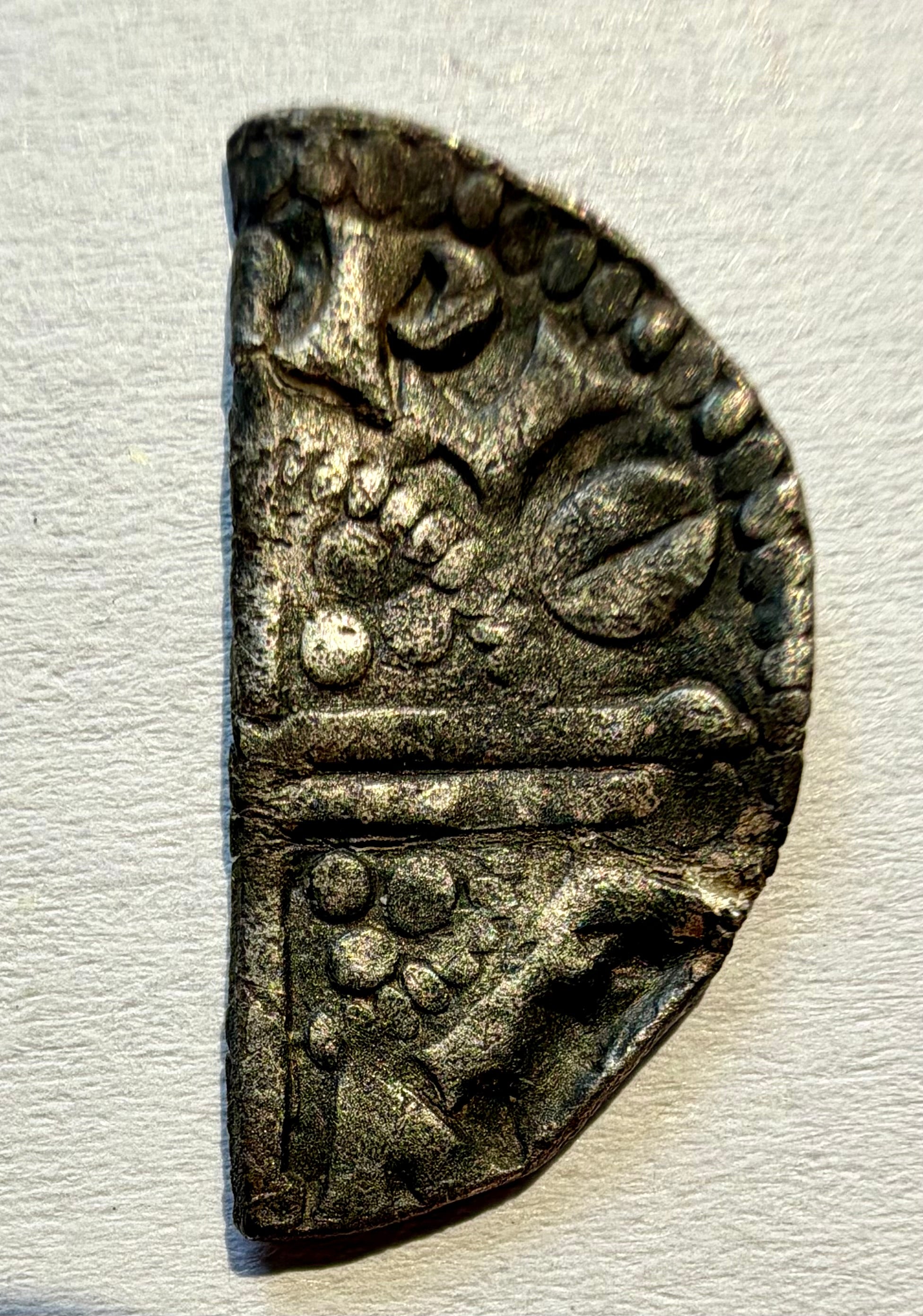 Henry III Voided Long Cross cut Half Penny Class 3b-Henri on Lund