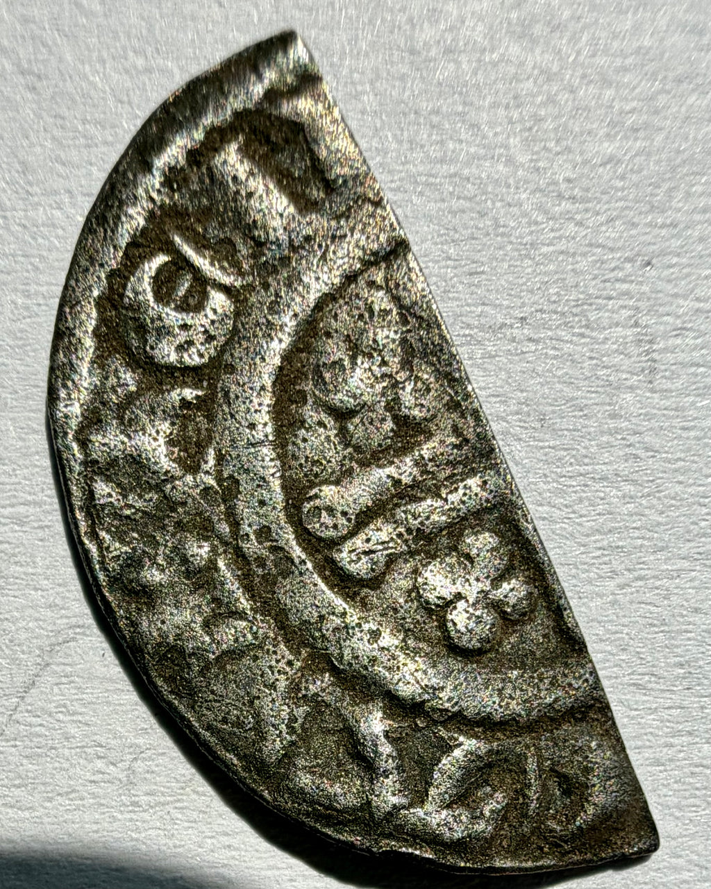 Richard I Short Cross Cut Halfpenny Class 4a- Canterbury (or Bury)-Reinald