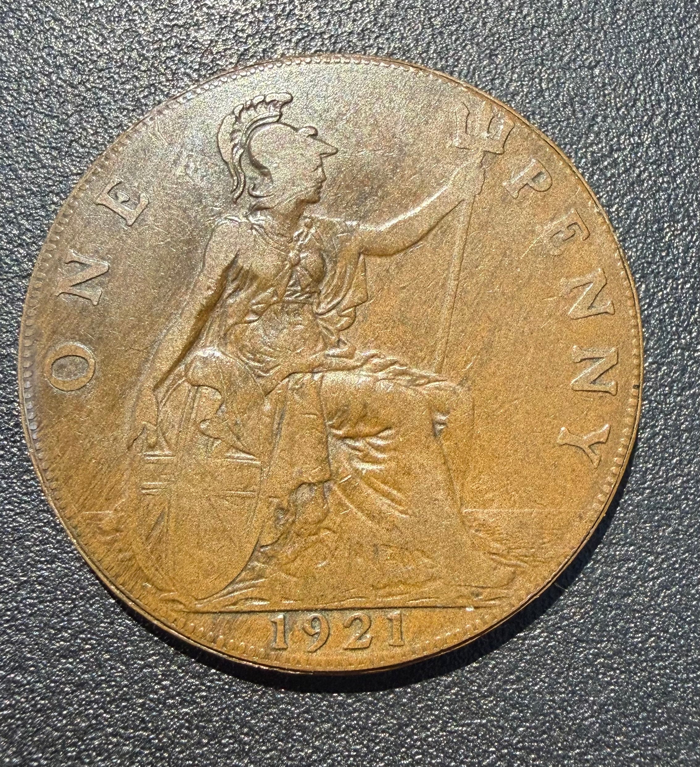 Vintage Double Tails Penny Magician's Trick Coin - 1921 & 1948 Mismatched Dates