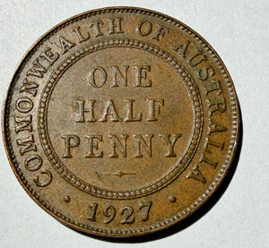 Australia Half Penny 1927