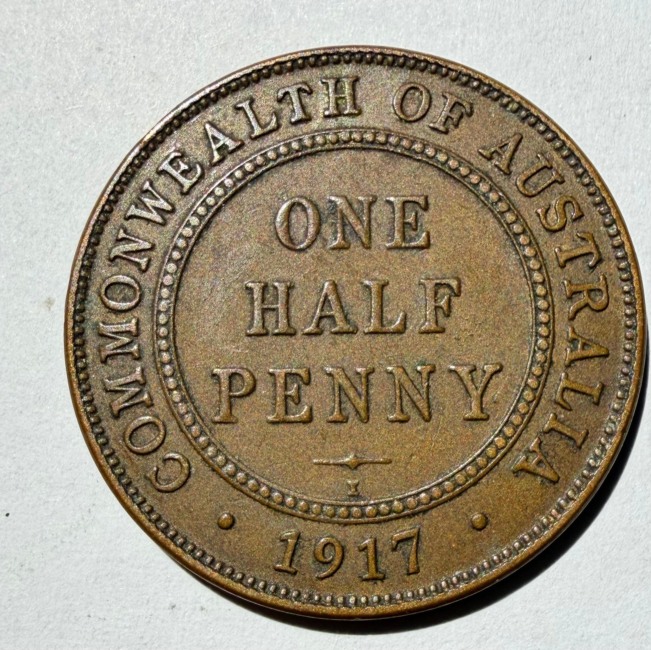 Australia Half Penny 1917